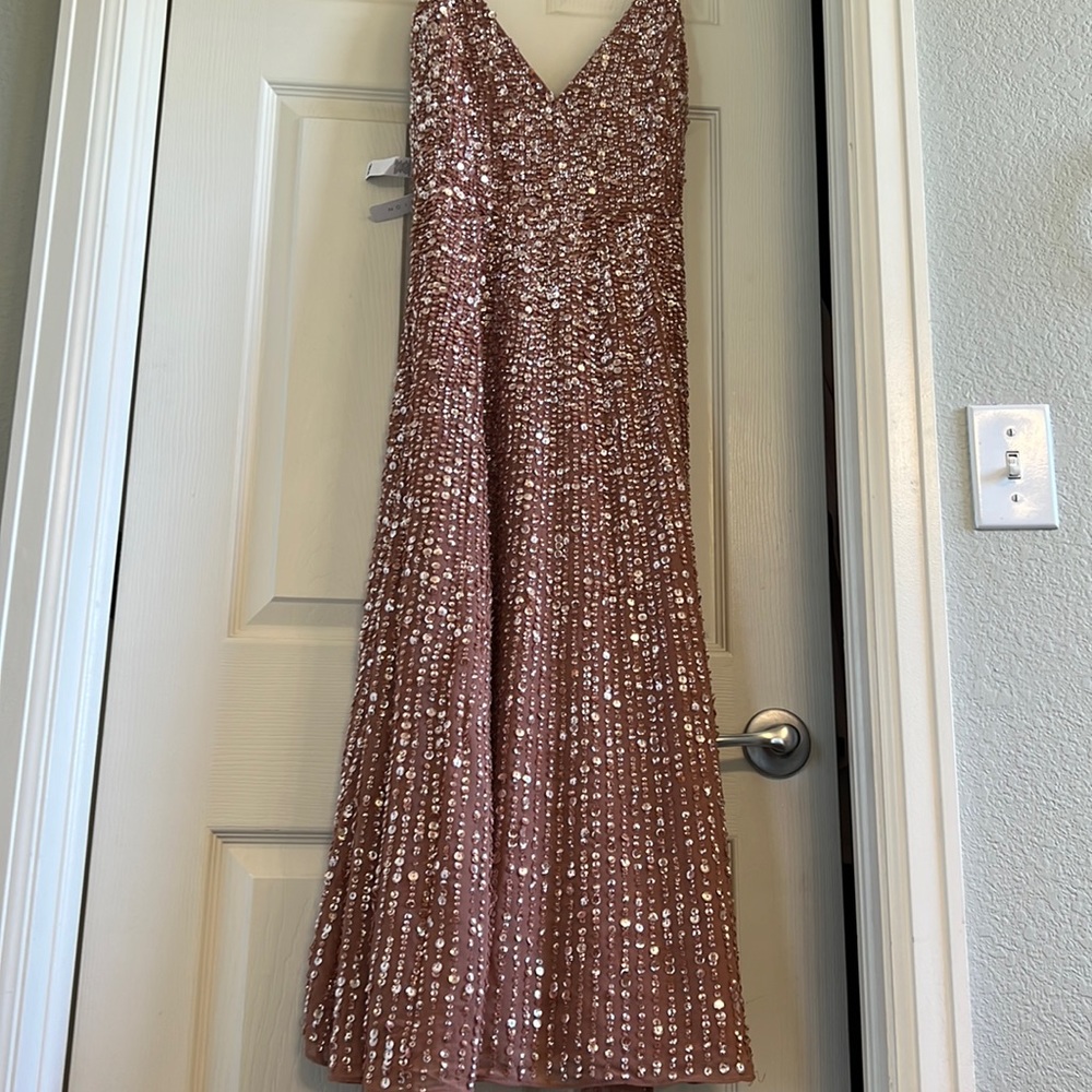 ASOS EDITION Cinnamon Rose Embellished Cami MIDI Dress